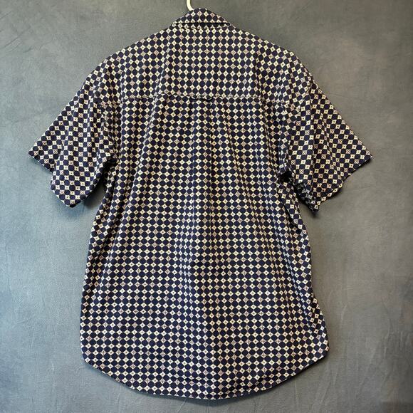 Chaps Ralph Lauren Shirt Geometric Button-Down Casual Medium Office Work Golf - Picture 2 of 10